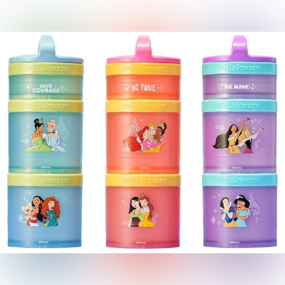 NWT - Whisksware Snacking Containers , 3 Pack, Disney Princess